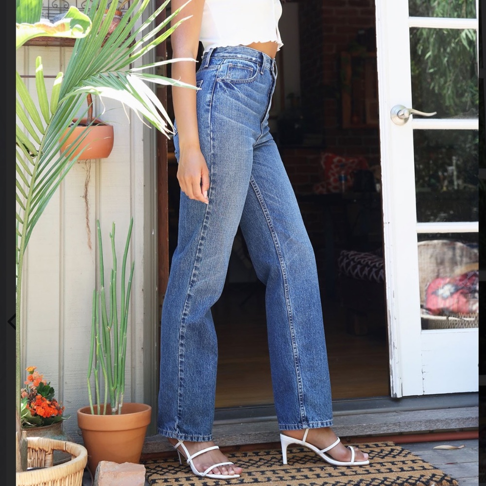 Melissa High Rise Straight Leg Jean